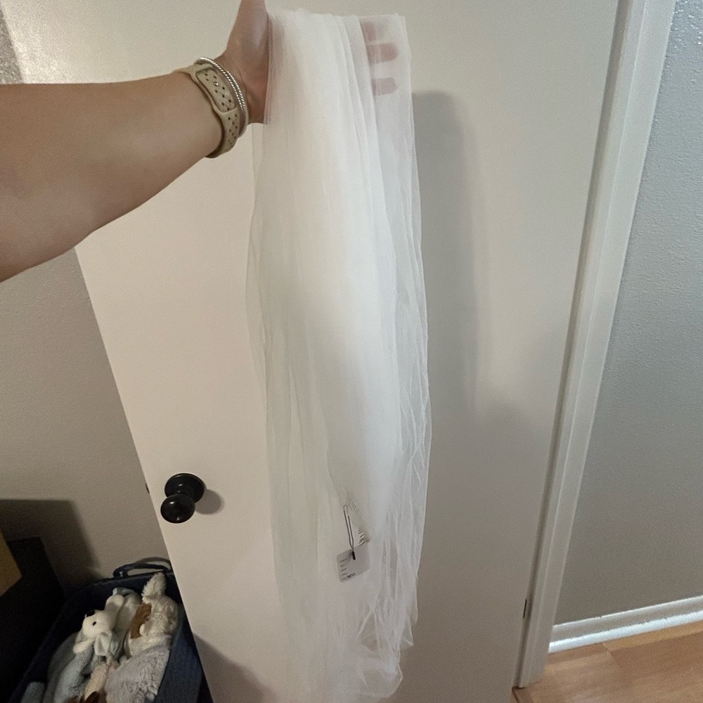 Cathedral length tulle veil